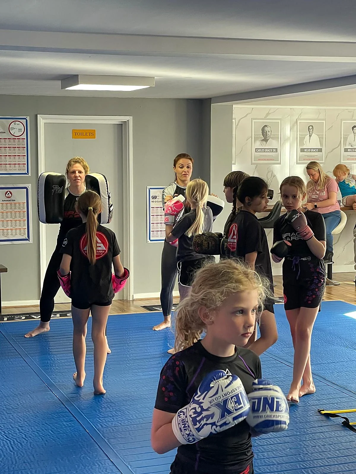 Young student training striking at GB Bath